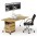 Postazione di lavoro da scrivania per postura seduta/eretta con supporto monitor - TECHLY NP - ICA-LCD 270-2