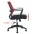 Sedia per Ufficio con Schienale Medio Nero/Bordeaux - TECHLY - ICA-CT MC064-5
