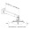 Staffa Universale a Parete-Soffitto per Proiettori Silver  - TECHLY - ICA-PM 16-3