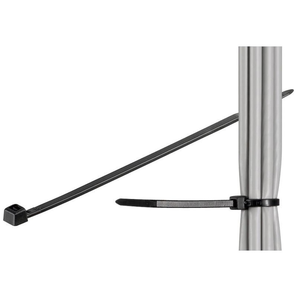 80mm W 16mm FIX-S-2.5X80/BK KAB 2,5mm Polyamide 80N Black ømax Cable Ties L 