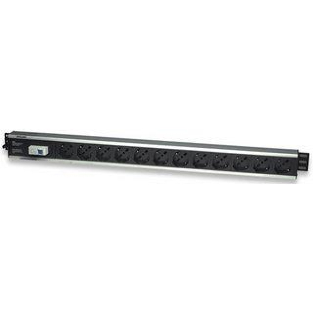 Rack 19" PDU 12 outputs with circuit breaker for vertical installation  - TECHLY PROFESSIONAL - I-CASE STRIP-12A