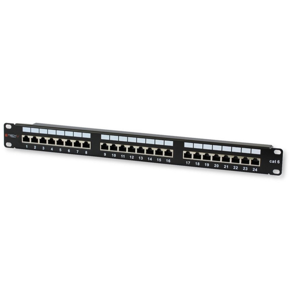 Patch Panel STP 24 Ports RJ45 Cat.6 Techly - TECHLY PROFESSIONAL - I-PP 24-RS-C6T