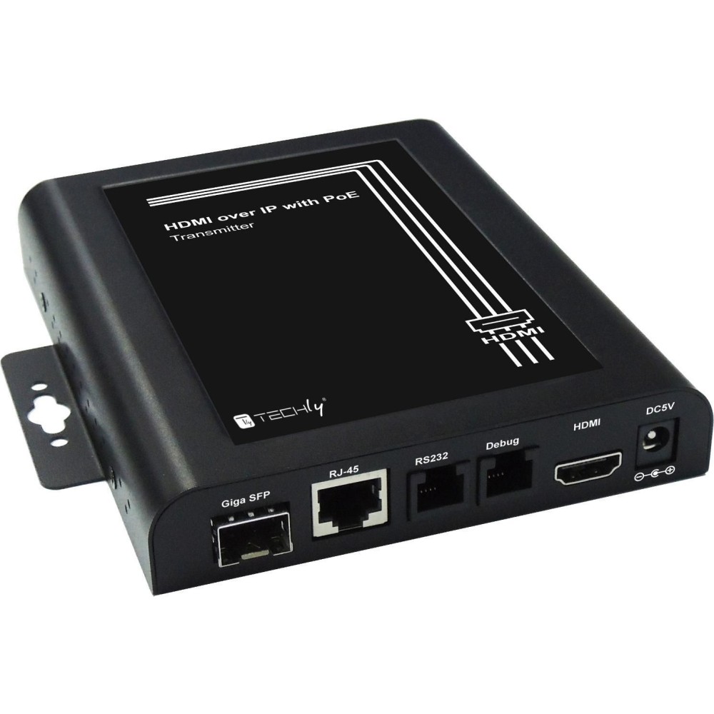 HDMI Extender Transmitter over IP with PoE and Video Wall Function - TECHLY - IDATA EXTIP-VW-1