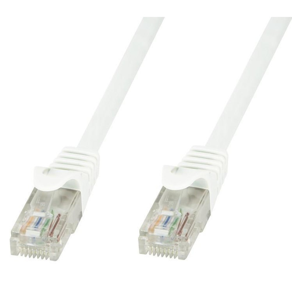Network Patch Cable in CCA Cat.6 White UTP 20m - TECHLY PROFESSIONAL - ICOC CCA6U-200-WHT-1