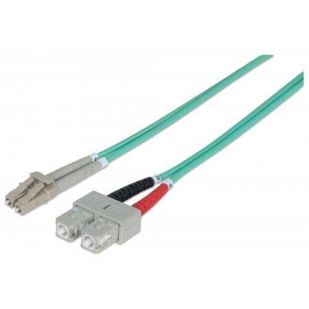 SC/LC Multimode 50/125 OM3 20m Fiber Optics Cable - TECHLY PROFESSIONAL - ILWL D5-SCLC-200/OM3-1
