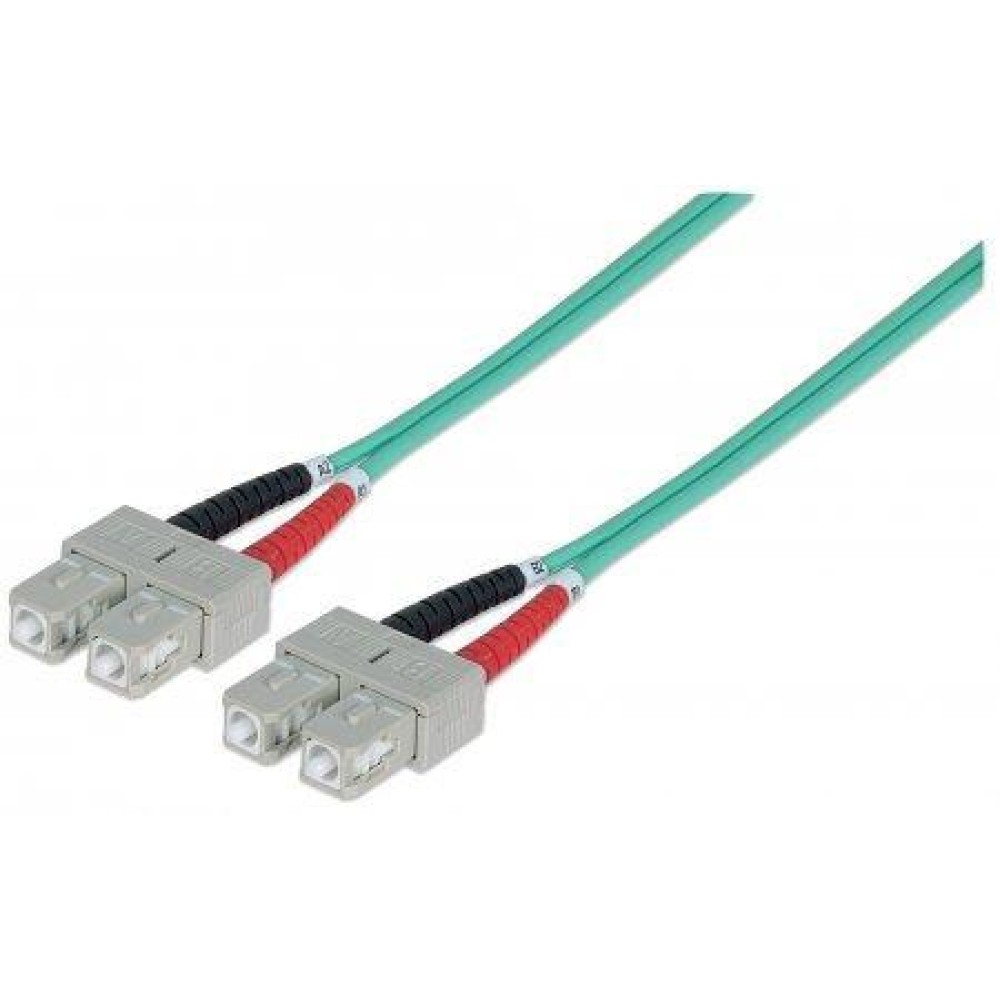 SC/SC Multimode 50/125 OM3 1m Fiber Optics Cable - Techly Professional - ILWL D5-B-010/OM3-1