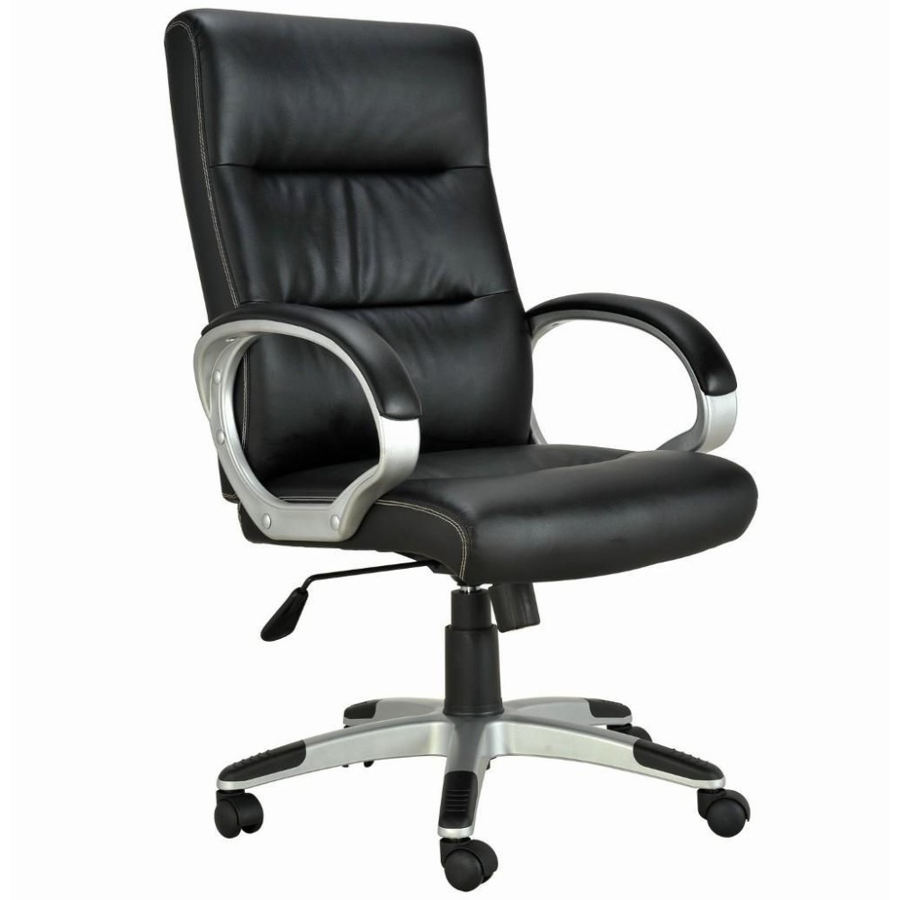 Directional Chair with Padded Armrests Black - TECHLY - ICA-CT 899