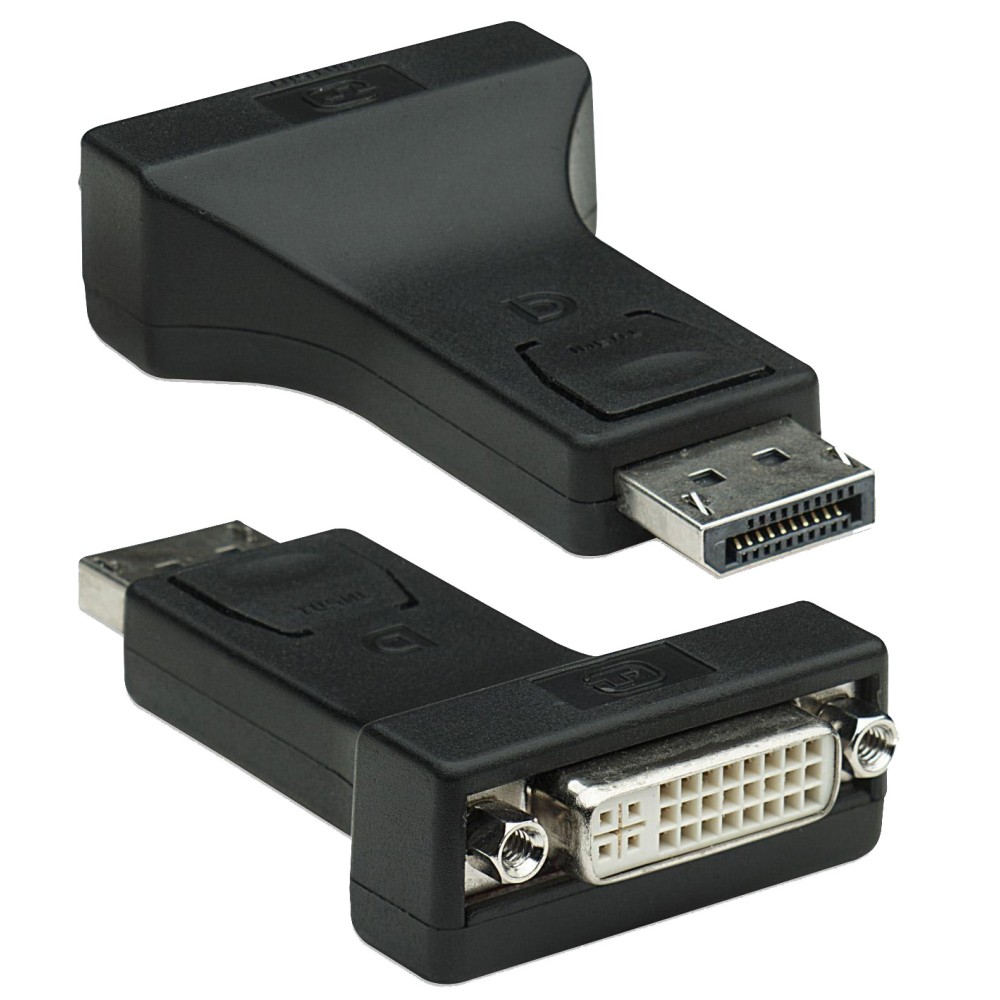 DisplayPort DP Male to DVI-I 24 + 5 Female Adapter - TECHLY - IADAP DSP-229-1