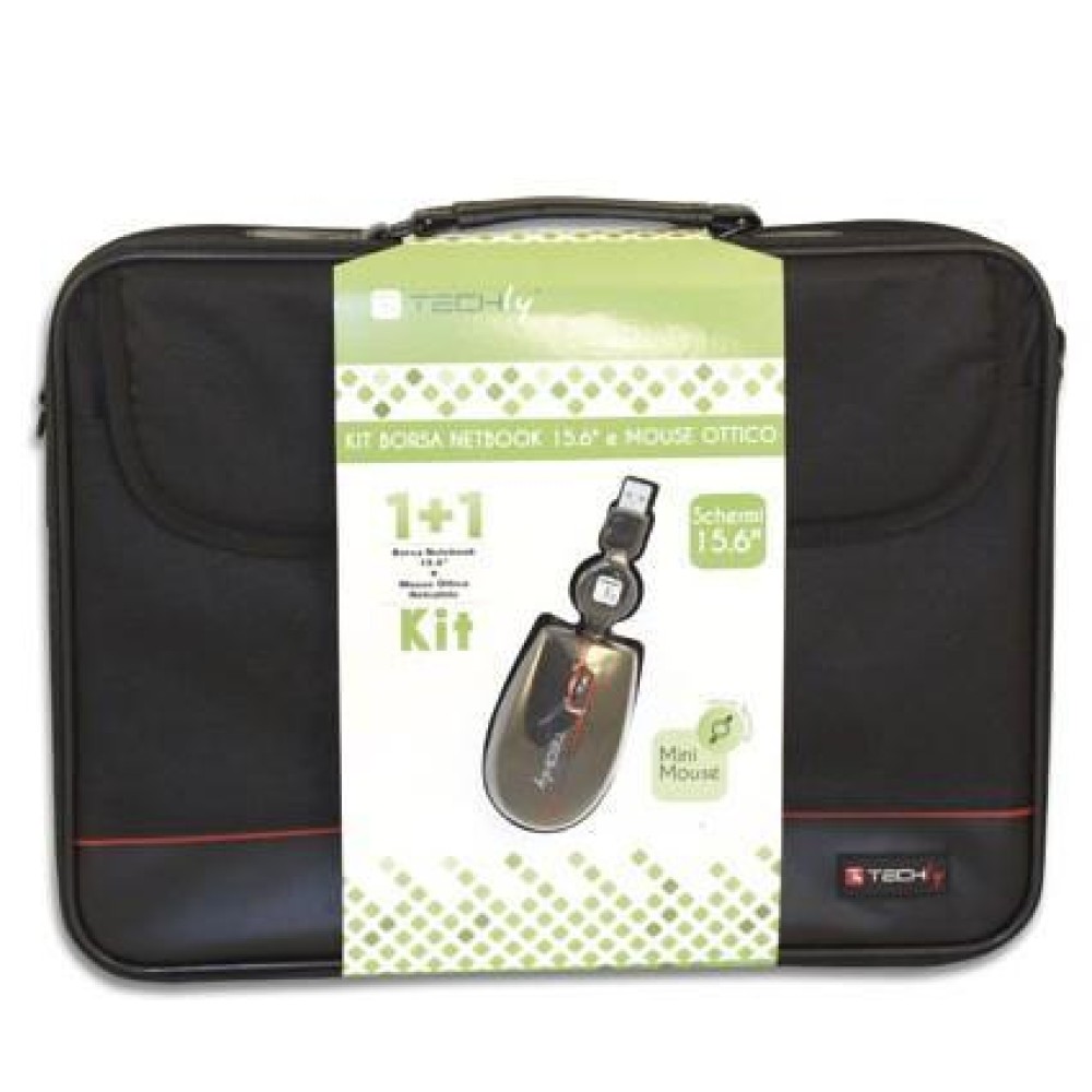 Kit Bag for Notebook 15.6" and Optical Mouse - TECHLY - ICA-NB5 M1001-SET