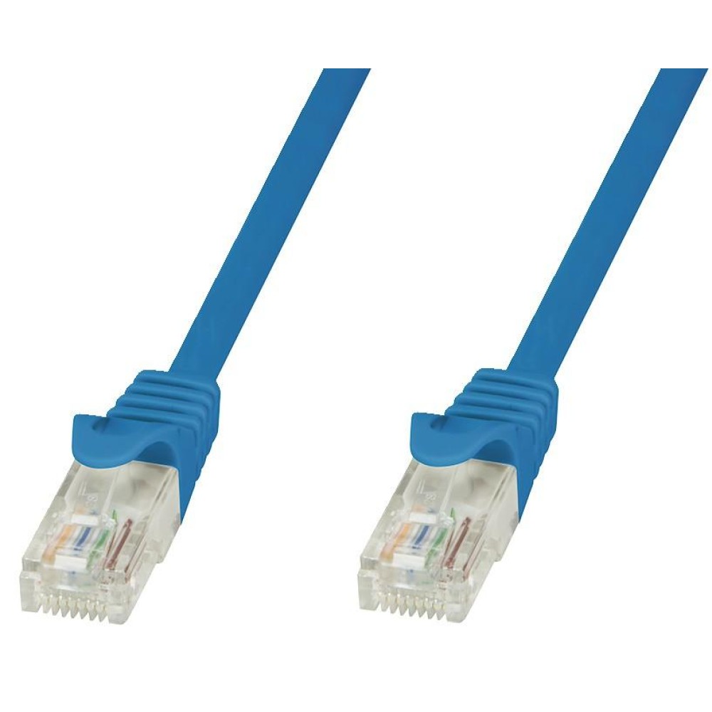 Network Patch Cable in CCA Cat.5E UTP 5m Blue - Techly Professional - ICOC CCA5U-050-BLT-1