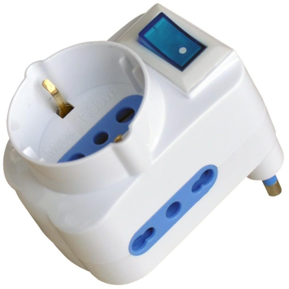 Adapter with 16A Plug - TECHLY - IPW-TRP-316W-1