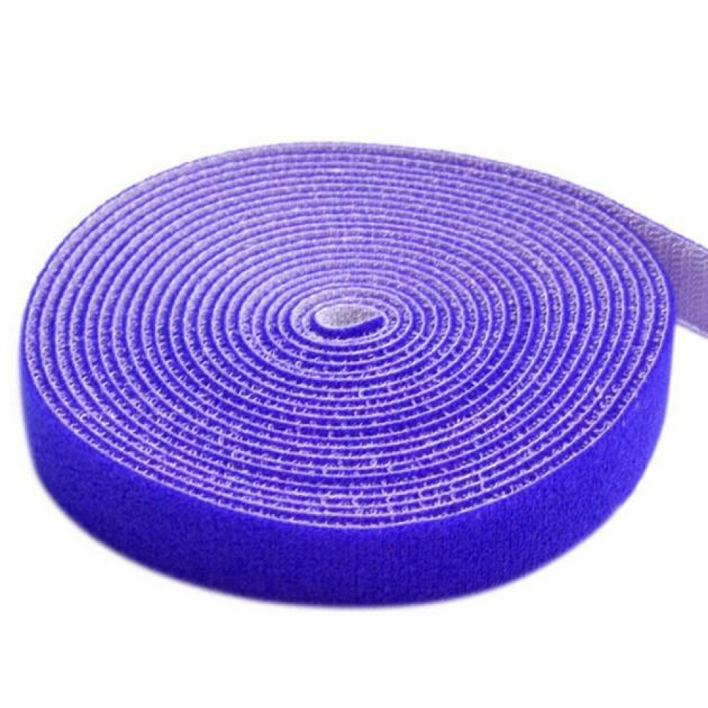 Velcro Cable Tie Roll Length 25 m Width 16 mm Blue - TECHLY - ISWT-ROLL-1625-1