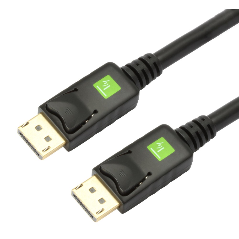 Audio/Video DisplayPort M/M 0.5m Black - TECHLY - ICOC DSP-A-005-1