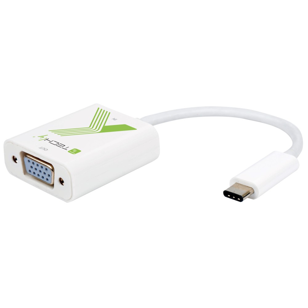 Converter Cable Adapter USB 3.1 Type CM to VGA F - TECHLY - IADAP USB31-VGA-1