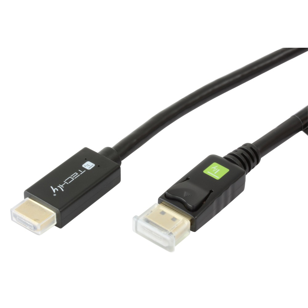 Converter Cable 2m DisplayPort to HDMI 1.2 4K - TECHLY - ICOC DSP-H12-020-1