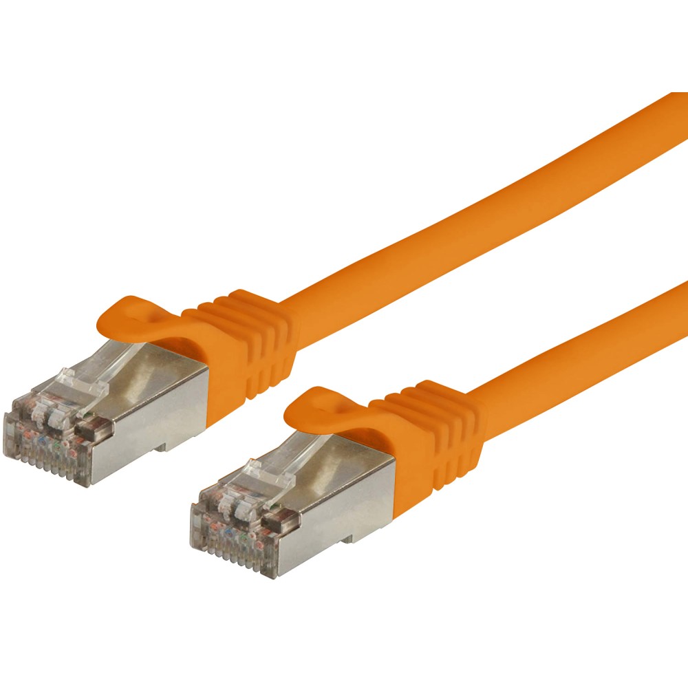 Network Patch Cable in CCA Cat.6 F/UTP 0,5m Orange Bulk - TECHLY PROFESSIONAL - ICOC CCA6F-005-OR