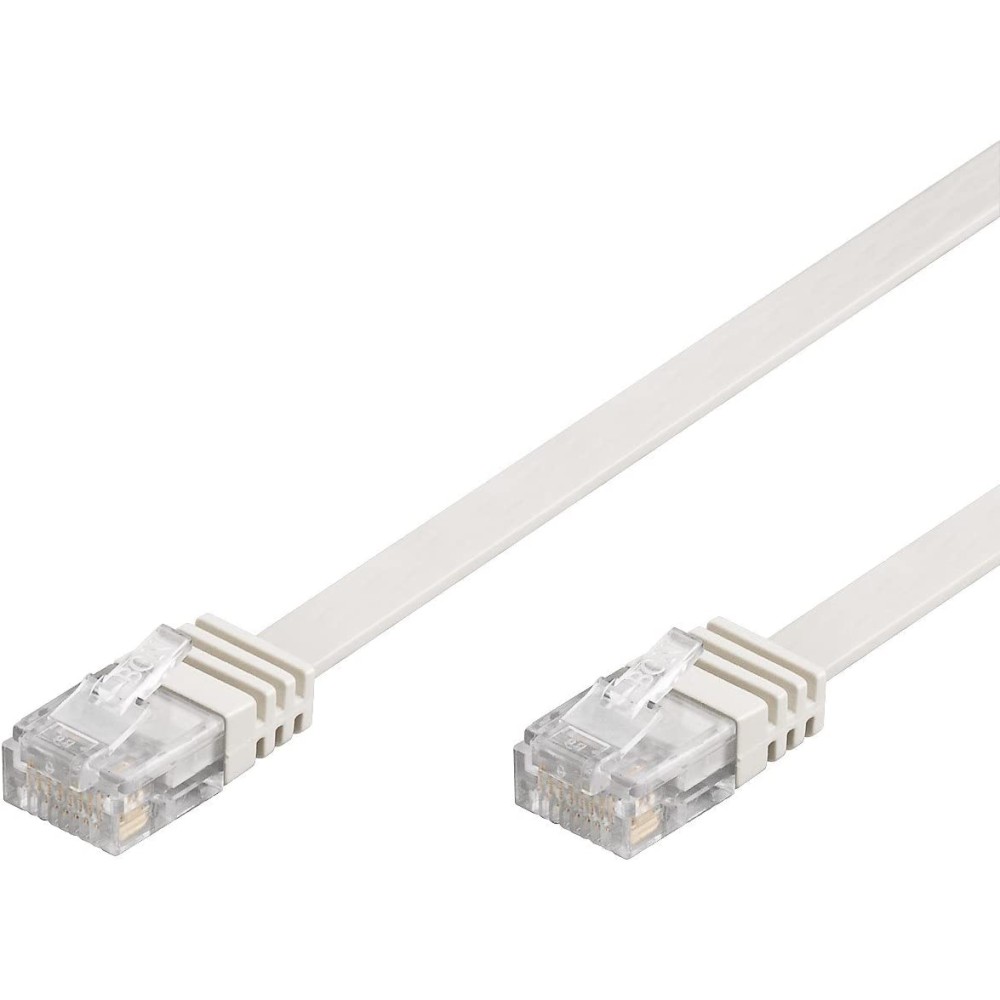 Flat Patch Cable in CCA Cat.5E White UTP 3m - TECHLY PROFESSIONAL - ICOC U5EB-FL-030T-1