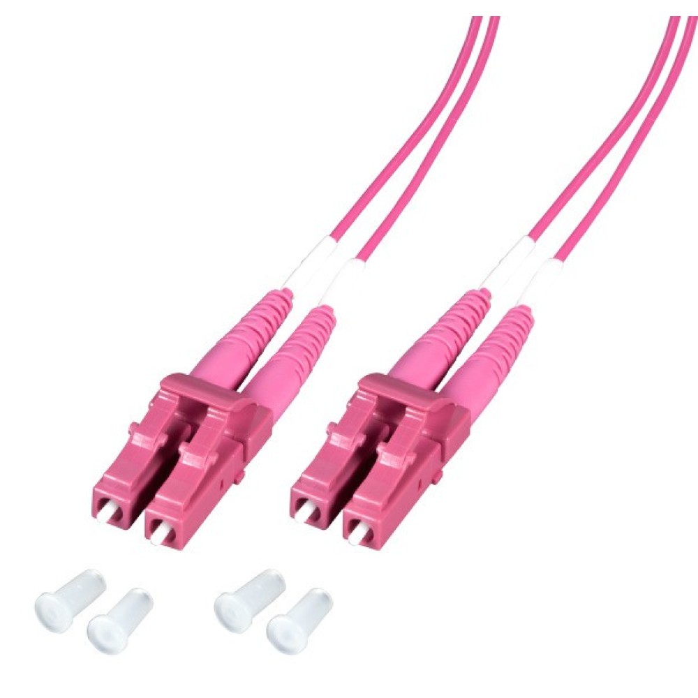 Fiber Optic Cable LC/LC 50/125 Multimode 10m Diameter 1.2mm OM4 - TECHLY PROFESSIONAL - ILWL OM412-LCLC-100T-1