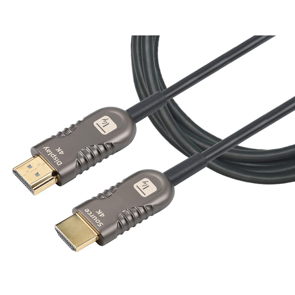 Active Optical Cable HDMI ™ 2.0 AOC 4K 18Gbps HDMI ™ A/A M/M 100m - TECHLY - ICOC HDMI-HY2-100