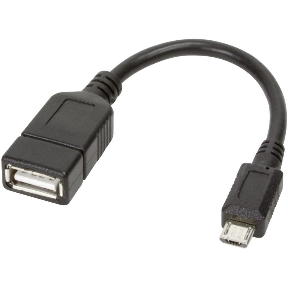USB2.0 OTG Cable A Female / Micro B Male 0.2 m - TECHLY - ICOC UOTG-194