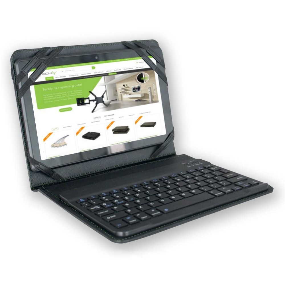 Case with Removable Bluetooth Keyboard 3.0 for Tablet 9.7"/10." - Techly - ICTB1001-1