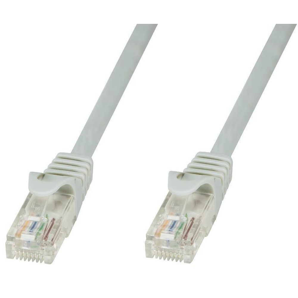 Set of 10 Northshipco CAT6 Network Jumper UTP Cables 2 feet Color Gray Telran