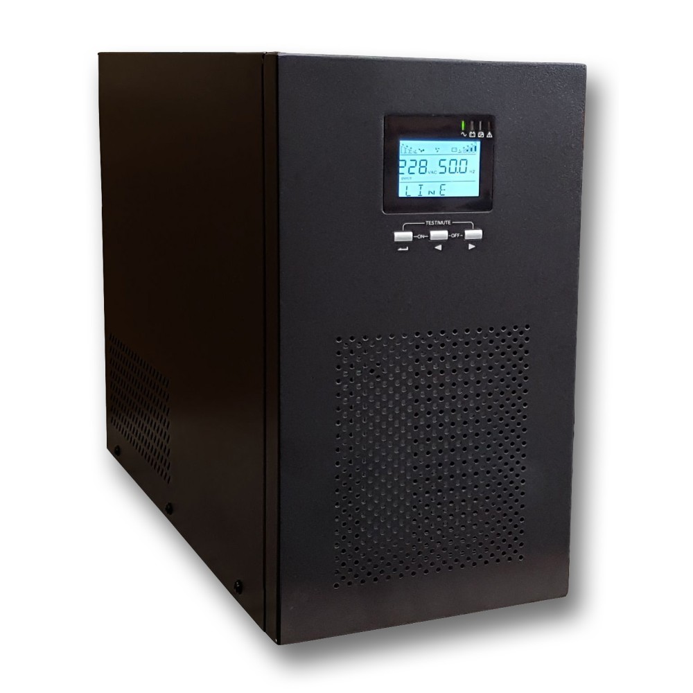 Uninterruptible Power Supply UPS 1000VA 800W Line Interactive Sine Wave - TECHLY PROFESSIONAL - IUPS-1000-S10