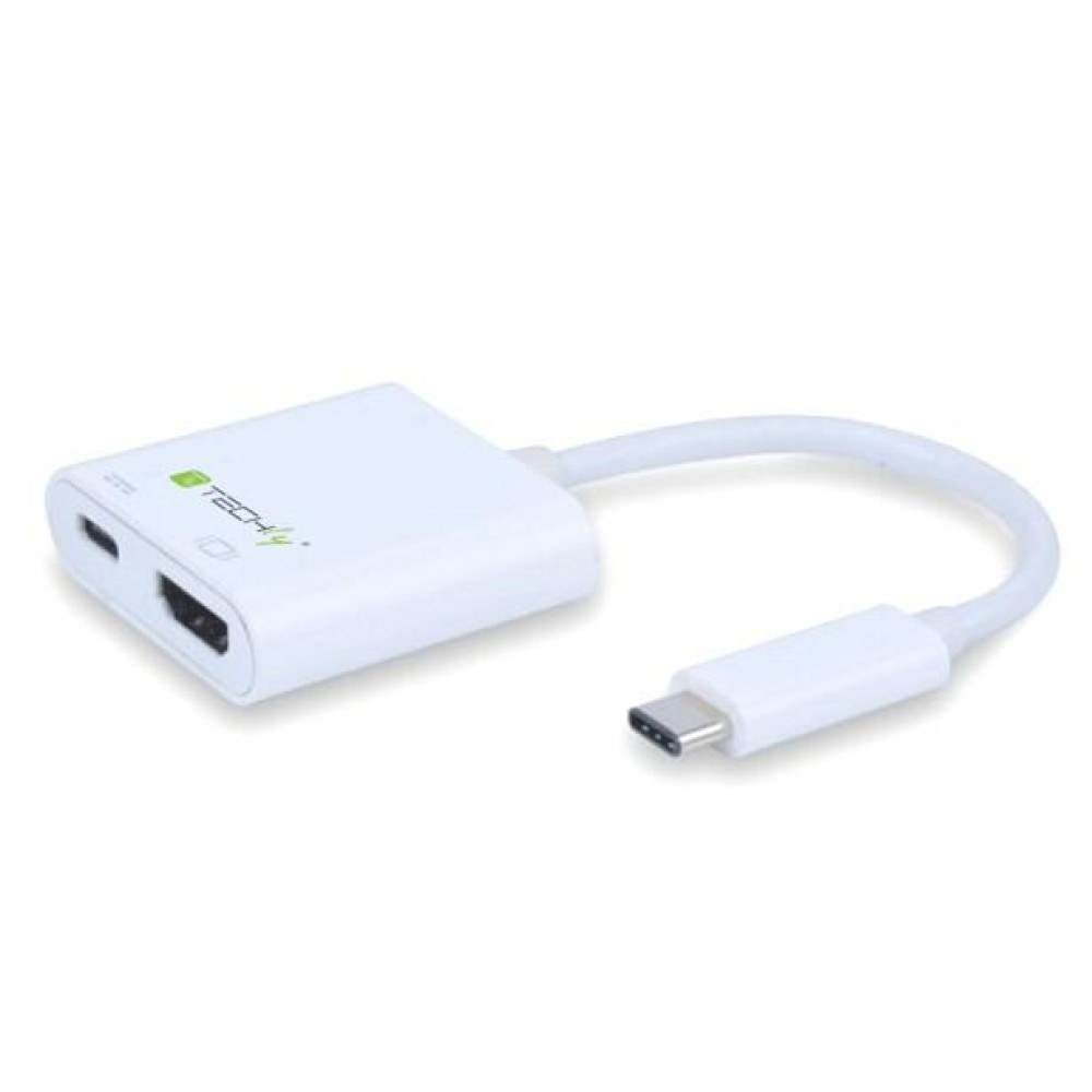 Converter Cable Adapter USB to HDMI-C, C-Port USB Charging - TECHLY - IADAP USB31-HU31-1