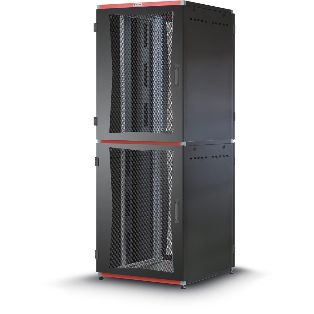 Server Rack 19" Black 600x1000 2x20 Unit MultiSPACE series - Techly Professional - I-CASE EU-22061BK-1