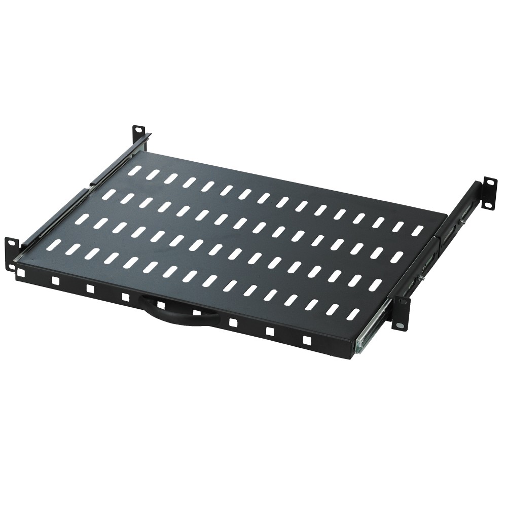 2U Removable Shelf for Rack 19" 600 mm Black - TECHLY PROFESSIONAL - I-CASE TRAY-51-BK-1
