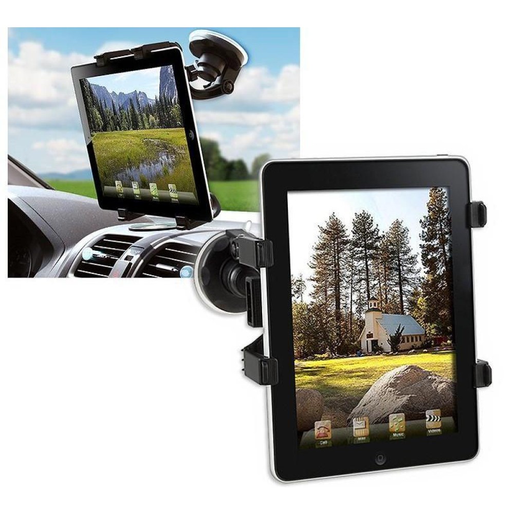 Universal Car Sucker Stand for Tablet 7-10.1" - TECHLY - I-TABLET-VENT-1 Universal Car Sucker Stand for Tablet 7-10.1" - TECHLY - I-TABLET-VENT-1