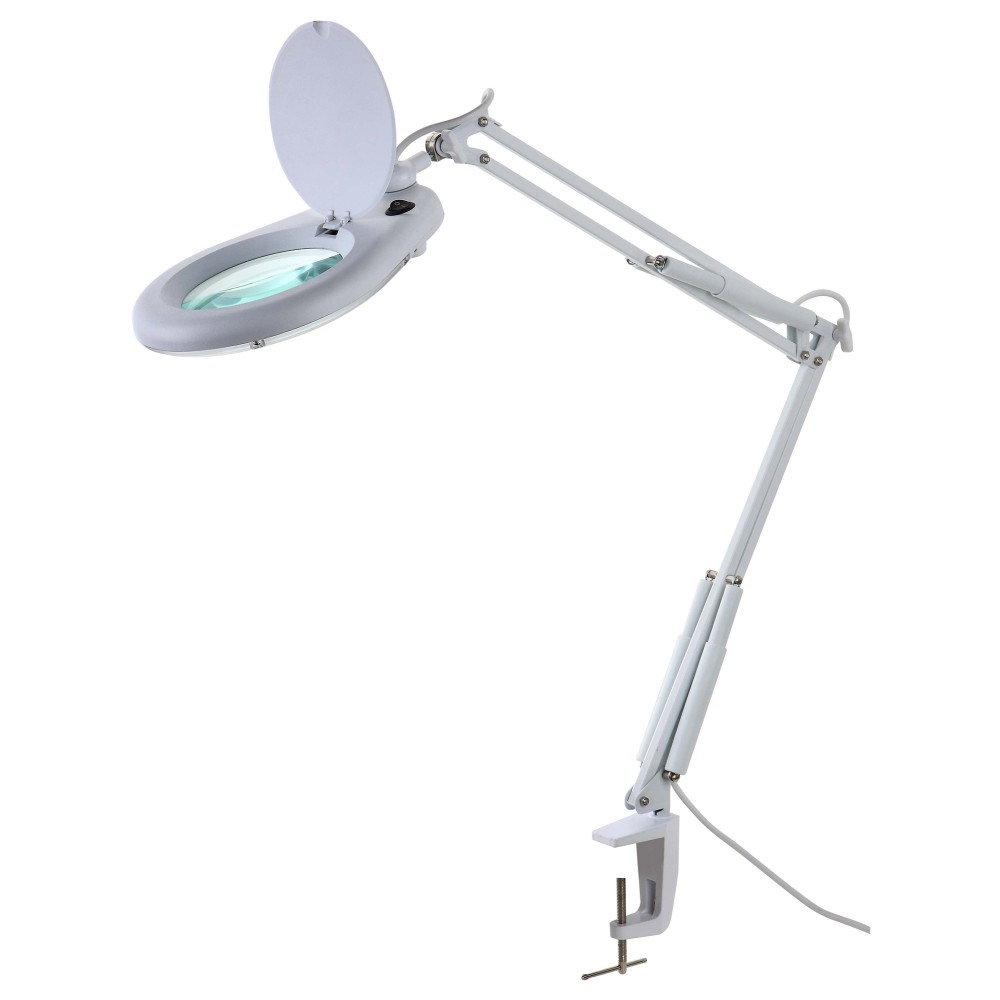 magnifier lamp with clamp