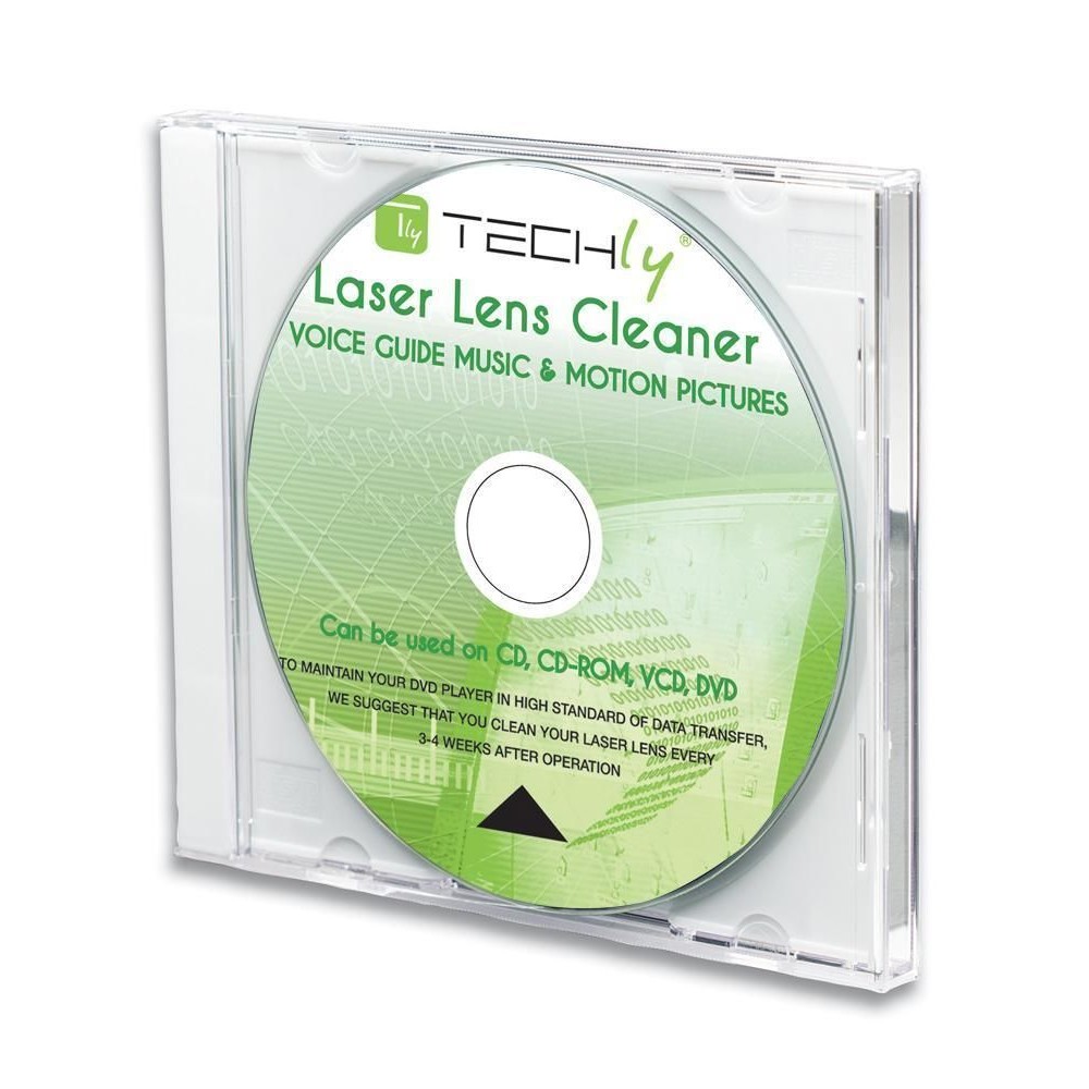 Laser Lens Cleaner for DVD Recorder and CD Player - TECHLY - ICA-CD-DVD