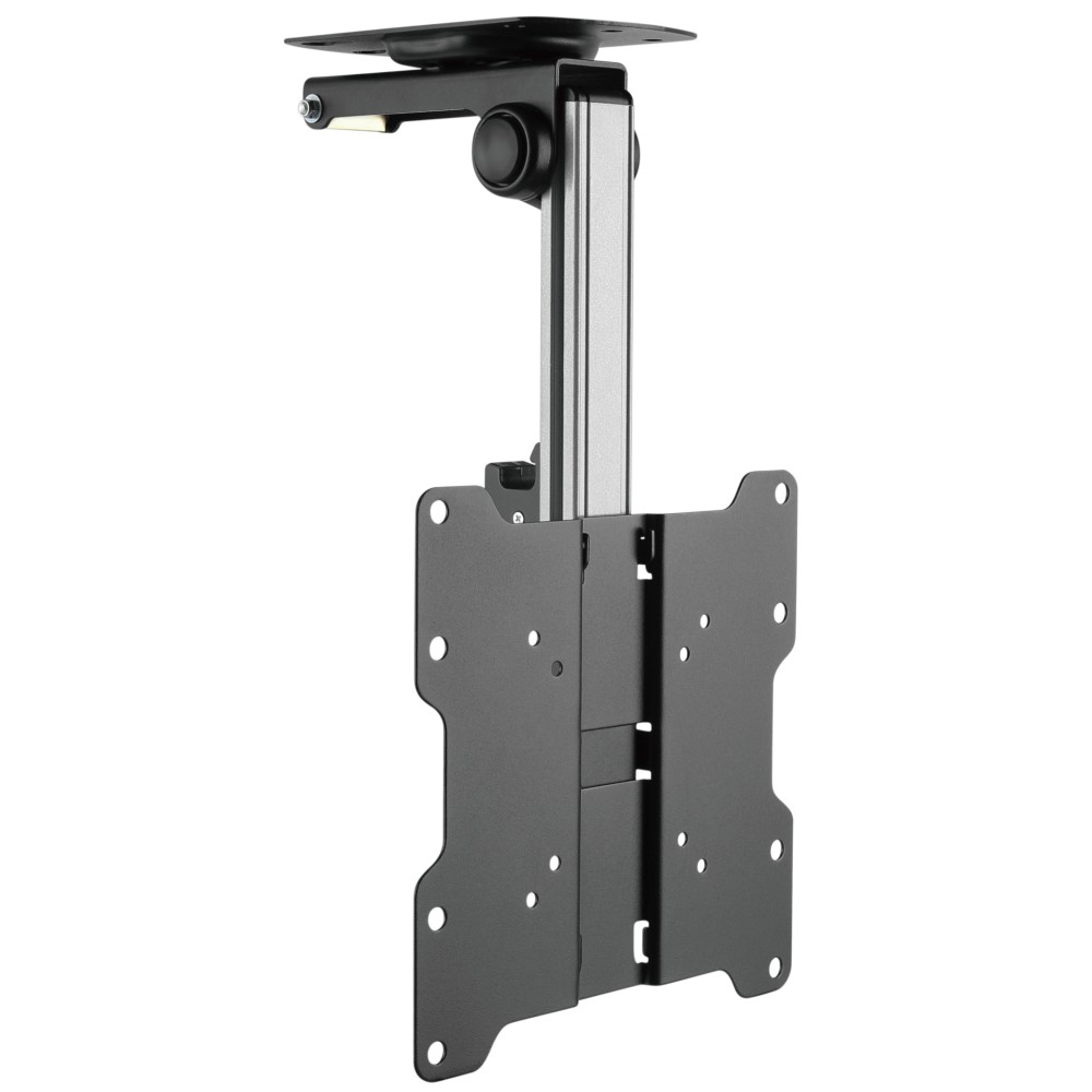 Fold-Up Retractable Ceiling Mount for TV LED/LCD 17"-37" Black - Techly - ICA-CPLB 222