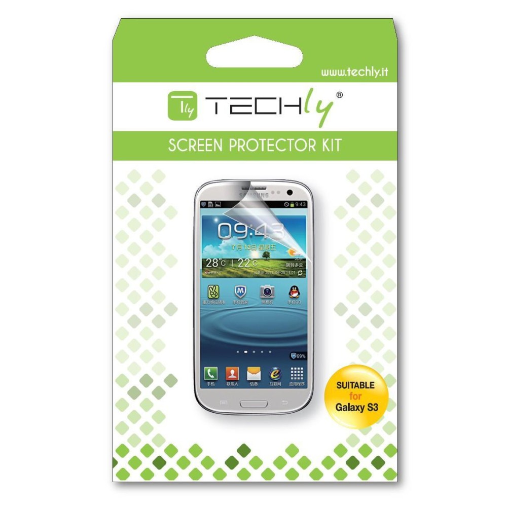 Display Protective Film for Samsung Galaxy S3 Ultra Clear - TECHLY - ICA-DCP 117