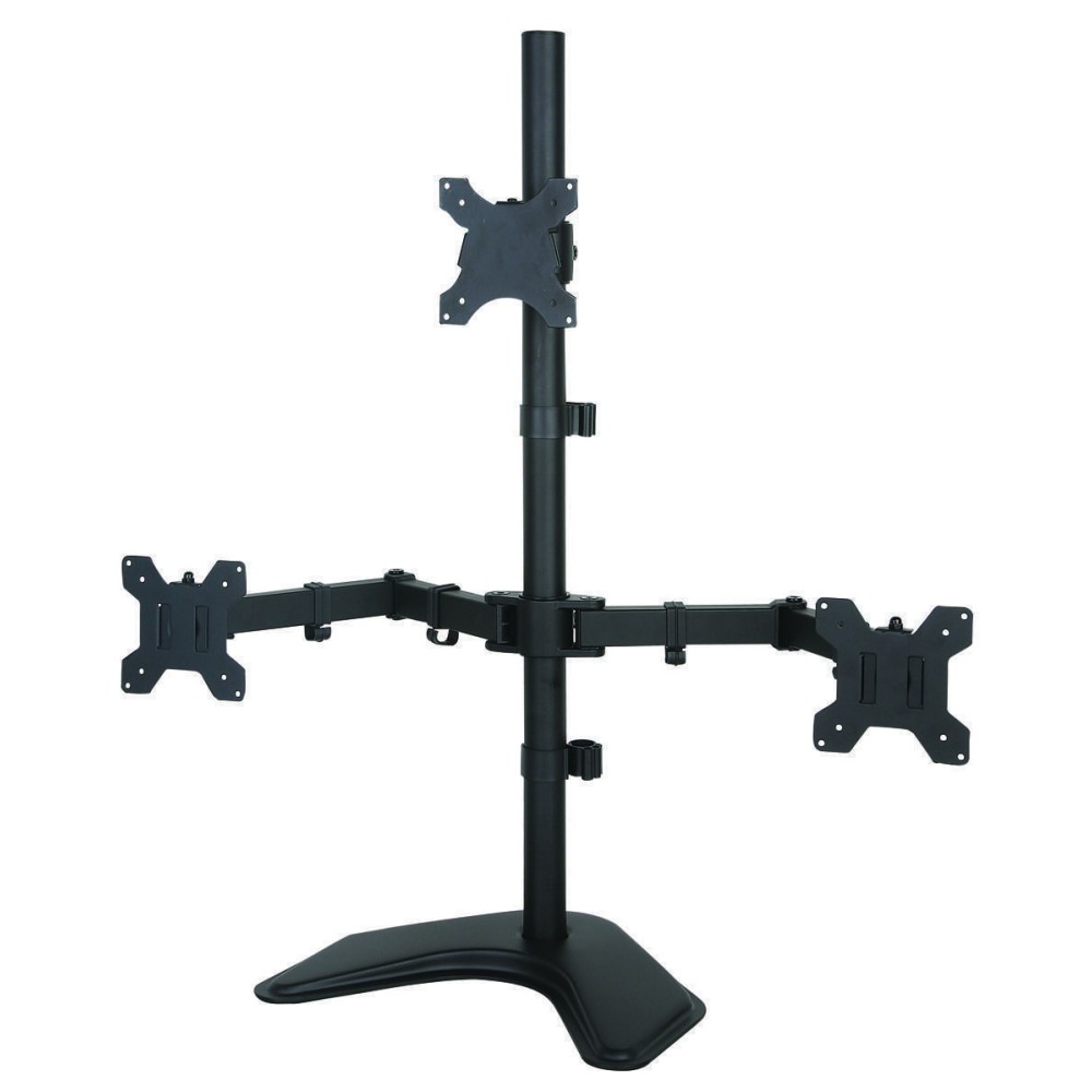 Desk monitor arm for 3 Monitor 13-27" with base - TECHLY - ICA-LCD 2533