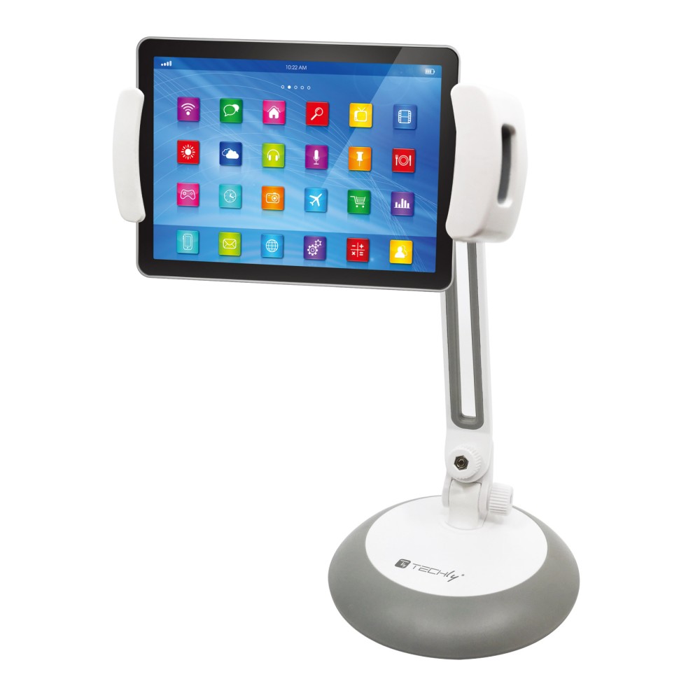 Universal Desktop Stand for Smartphone and Tablet up to 10" - TECHLY - ICA-TBL 165-1
