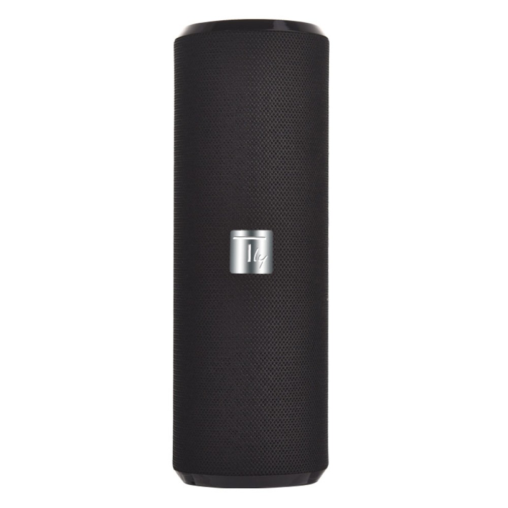 Portable Bluetooth Tube Speaker with FM Radio MicroSD Reader USB 10W Black - TECHLY - ICASBL21BKT-1