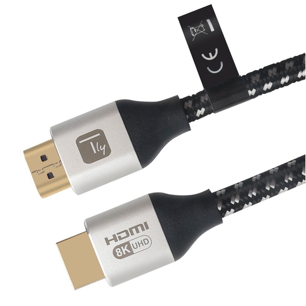 HDMI™ 2.1 Cable Male / Male 8K@60Hz Ultra High Speed UHD 1m - TECHLY - ICOC HDMI21-8-010T