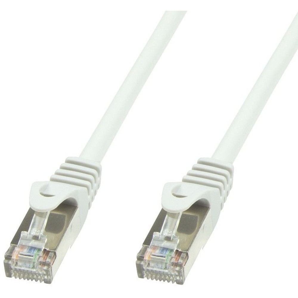 Copper Patch Cable Cat.6 White SFTP LSZH 0.5m - TECHLY PROFESSIONAL - ICOC LS6-005-WHT-1