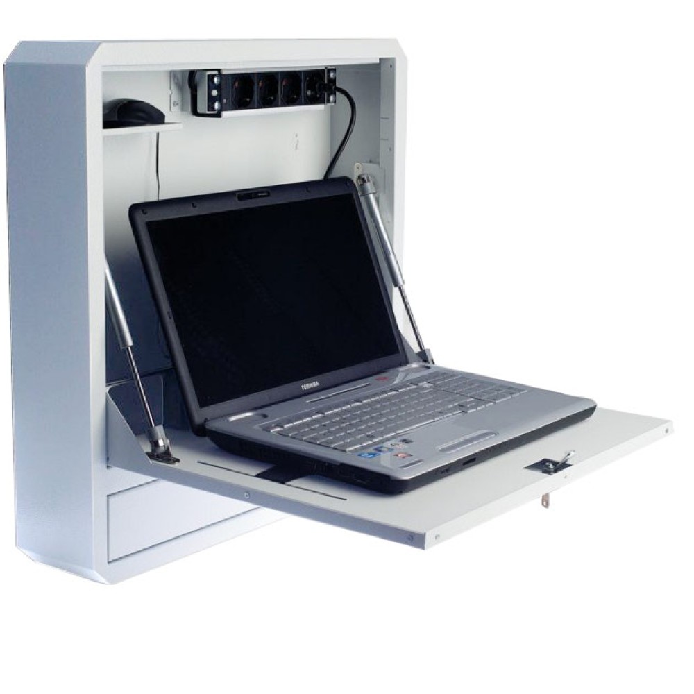 Security Box for Notebooks and Lim's accessories White RAL9016 - TECHLY PROFESSIONAL - ICRLIM01W2