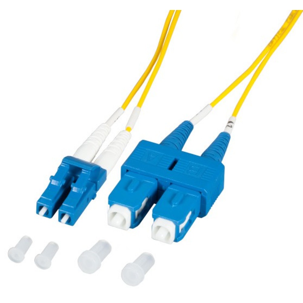 Fiber Optic Cable SC/LC 9/125 (G657A2) Singlemode 0,5m Diameter 1,2mm OS2 - TECHLY PROFESSIONAL - ILWL OS212-LCSC-005T-1