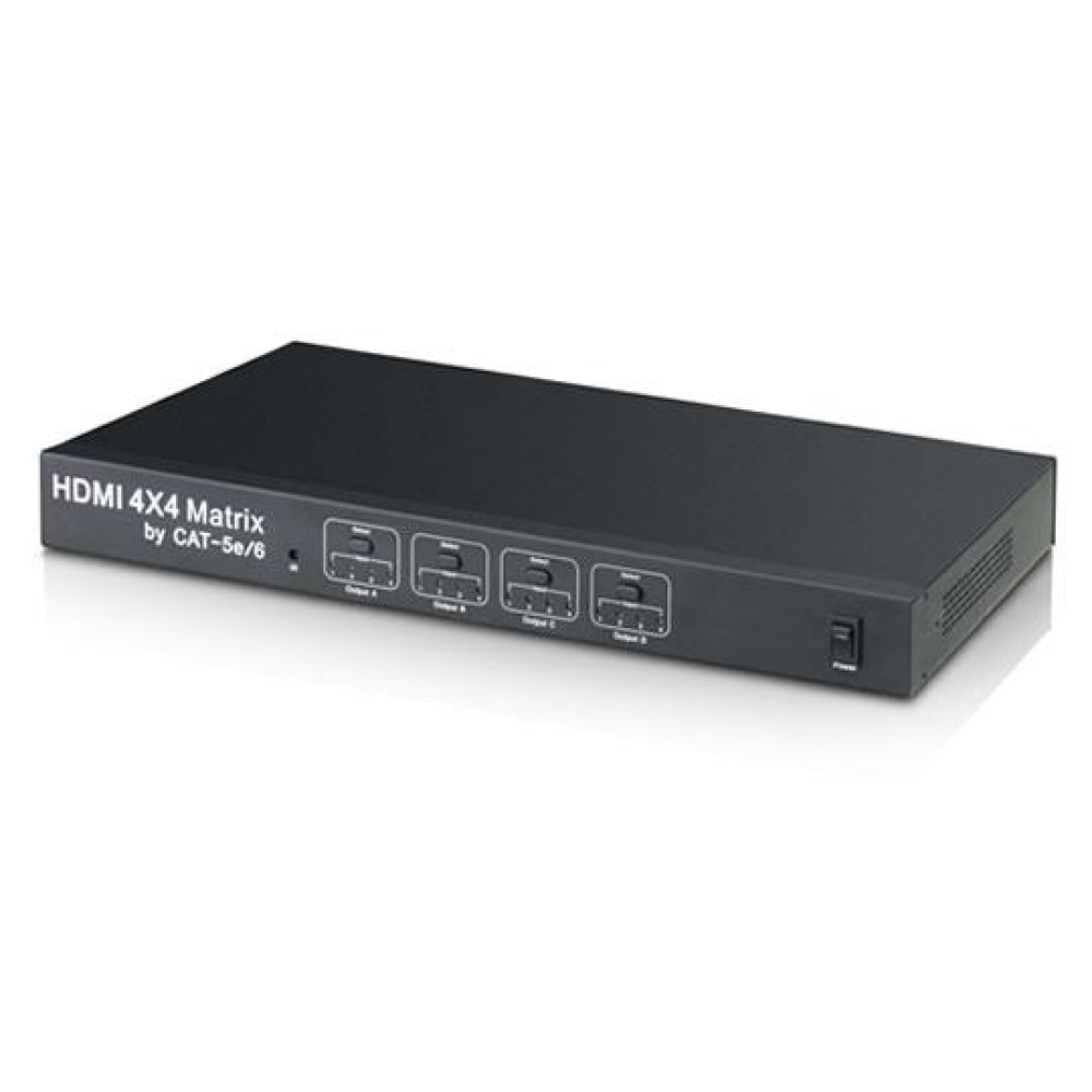 Matrix HDMI 4 IN 4 OUT Cat 5E/6 Full HD 1080p 3D - TECHLY NP - IDATA HDMI-H44E-1 Matrix HDMI 4 IN 4 OUT Cat 5E/6 Full HD 1080p 3D - TECHLY NP - IDATA HDMI-H44E-1