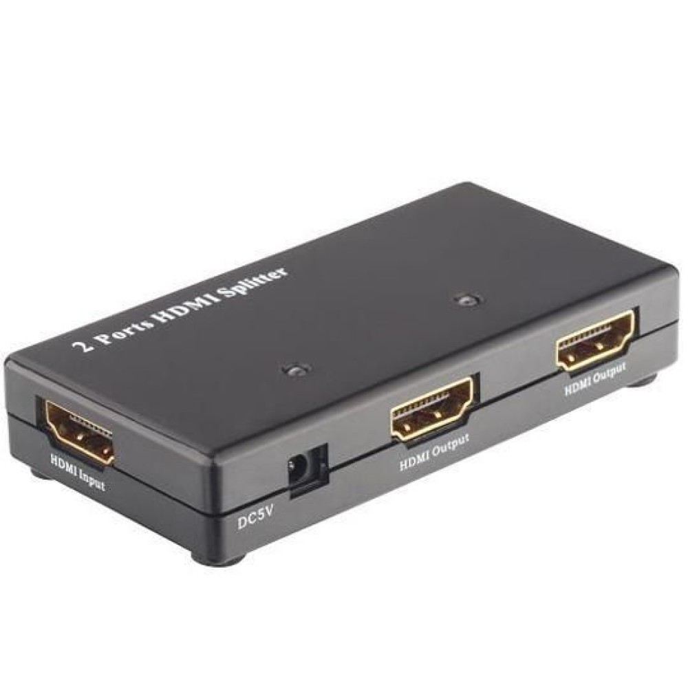 HDMI Splitter 2-way amplified 3D - Techly - IDATA HDMI-2SP-1