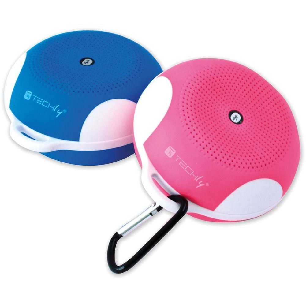Portable Bluetooth Speaker Wireless Sport MicroSD Blue - Techly - ICASBL02