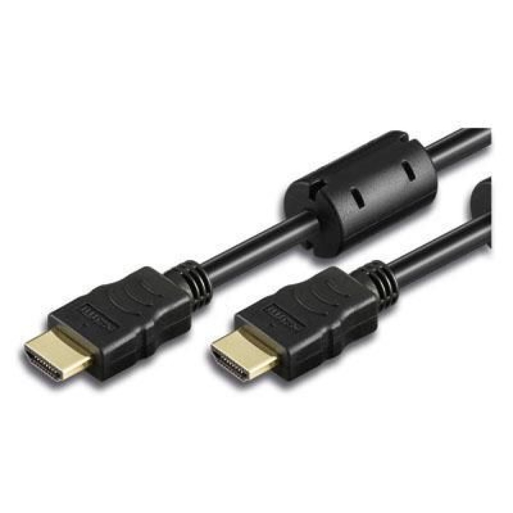 1m High Speed HDMI Cable with Ethernet A/A M/M Ferrite - TECHLY - ICOC HDMI-FR-010-1