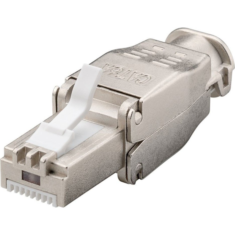 Tool-free RJ45 network connector CAT 6A STP shielded - Techly Professional - IWP-8P8C-TLS6AT-1