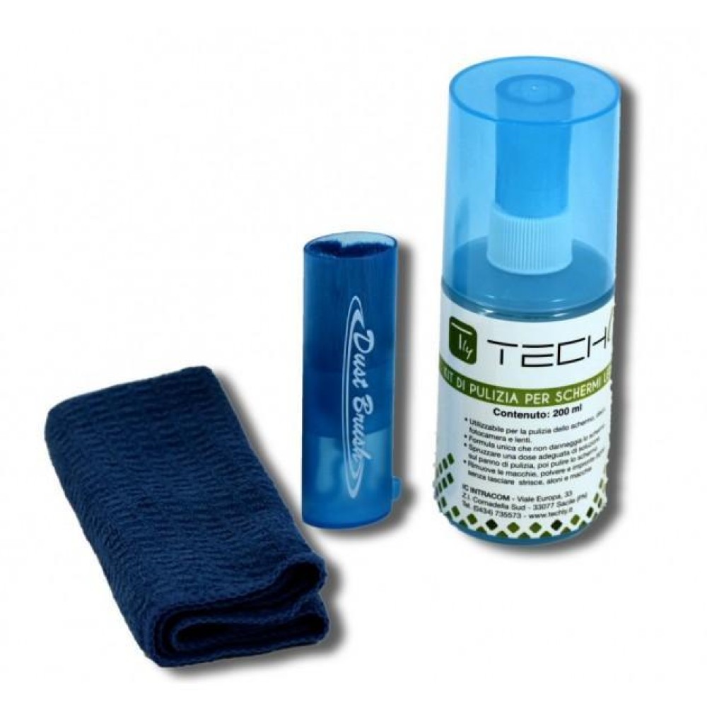 Cleaning Kit for LCD Screens 200 ML - TECHLY - IAS-LCD200-1