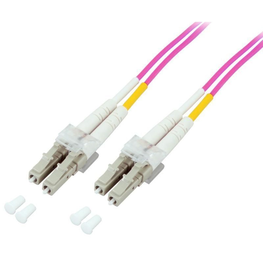 LC/LC Multimode 50/125 OM4 5m Fiber Optics Cable - TECHLY PROFESSIONAL - ILWL D5-LCLC-050/OM4-1