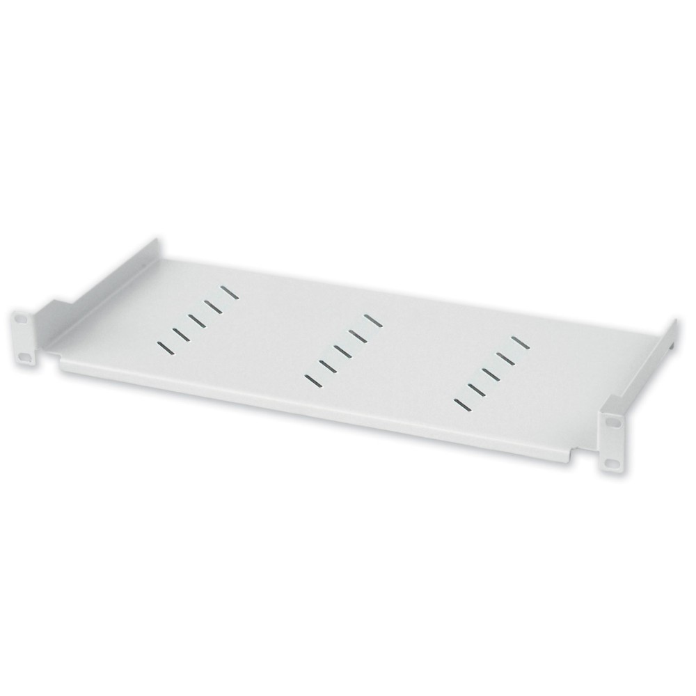 Shelf for Rack 19 '' 150 mm 1U White 2 points - TECHLY PROFESSIONAL - I-CASE TRAY-150WH-1